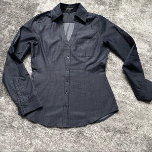 Express Blouse - Blue - NEW! Size:XS - Used but GOOD condition